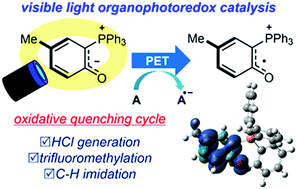 Graphical abstract: A phosphonium ylide as a visible light organophotoredox catalyst