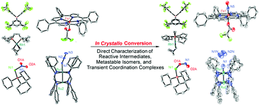Graphical abstract: In crystallo organometallic chemistry