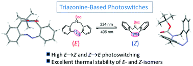Graphical abstract: Triazonine-based bistable photoswitches: synthesis, characterization and photochromic properties