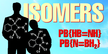 Graphical abstract: Access to adducts of parent iminoborane isomers, HBNH and NBH2, using frustrated Lewis pair chelation