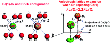 Graphical abstract: Anisotropic expansion effect of Sr doping on the crystal structure of hydroxyapatite
