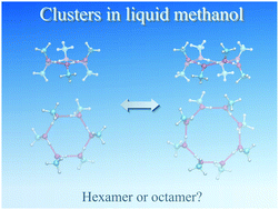 Graphical abstract: Size of the hydrogen bond network in liquid methanol: a quantum cluster equilibrium model with extensive structure search