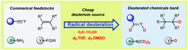 Graphical abstract: Radical deuteration