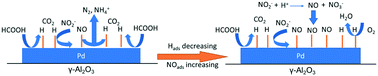 Graphical abstract: Formic acid generating in situ H2 and CO2 for nitrite reduction in the aqueous phase