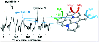 Graphical abstract: Graphitic nitrogen in carbon catalysts is important for the reduction of nitrite as revealed by naturally abundant 15N NMR spectroscopy