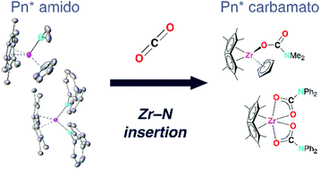 Graphical abstract: CO2 activation by permethylpentalene amido zirconium complexes