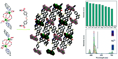 Graphical abstract: New Ln-MOFs based on mixed organic ligands: synthesis, structure and efficient luminescence sensing of the Hg2+ ions in aqueous solutions