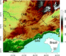 Graphical abstract: Atmospheric effects of air pollution during dry and wet periods in São Paulo