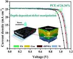 Graphical abstract: Depth-dependent defect manipulation in perovskites for high-performance solar cells