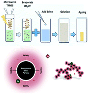 Graphical abstract: Stabilization and solidification of brine water containing selenium, chromium, copper, and mercury utilizing a microwave enabled sol–gel process