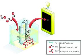 Graphical abstract: CO2 turned into a nitrogen doped carbon catalyst for fuel cells and metal–air battery applications