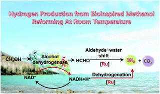 Graphical abstract: Hydrogen production from bioinspired methanol reforming at room temperature