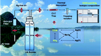 Graphical abstract: Extraction of ultratrace dissolved gaseous mercury and reactive mercury in natural freshwater for stable isotope analysis