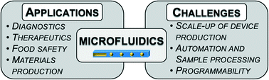 Graphical abstract: An outlook on microfluidics: the promise and the challenge