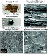 Graphical abstract: Free-standing bilayered vanadium oxide films synthesized by liquid exfoliation of chemically preintercalated δ-LixV2O5·nH2O