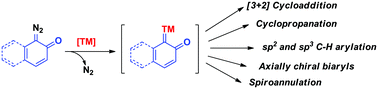 Graphical abstract: Recent quinone diazide based transformations via metal–carbene formation
