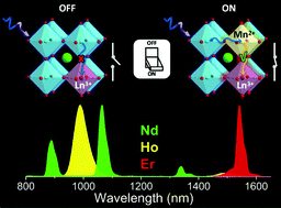 Graphical abstract: Switching on near-infrared light in lanthanide-doped CsPbCl3 perovskite nanocrystals