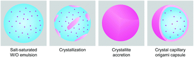 Graphical abstract: Crystal capillary origami capsule with self-assembled nanostructures