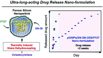 Graphical abstract: Thermally induced silane dehydrocoupling on porous silicon nanoparticles for ultra-long-acting drug release
