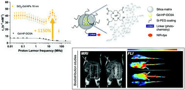 Graphical abstract: Functionalized silica nanoplatform as a bimodal contrast agent for MRI and optical imaging