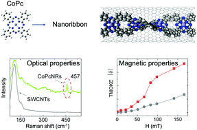 Graphical abstract: Magnetic nanoribbons with embedded cobalt grown inside single-walled carbon nanotubes