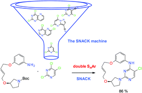 Graphical abstract: Diversity-orientated synthesis of macrocyclic heterocycles using a double SNAr approach