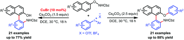 Graphical abstract: Synthesis of non-C2 symmetrical NOBIN-type biaryls through a cascade N-arylation and [3,3]-sigmatropic rearrangement from O-arylhydroxylamines and diaryliodonium salts