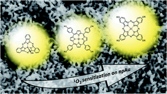 Graphical abstract: Comparison of the photocatalytic activity of novel hybrid photocatalysts based on phthalocyanines, subphthalocyanines and porphyrins immobilized onto nanoporous gold