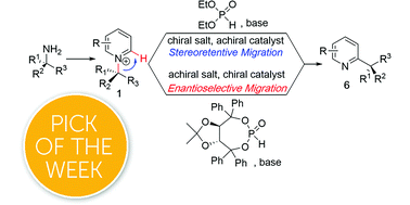 Graphical abstract: Phosphite mediated asymmetric N to C migration for the synthesis of chiral heterocycles from primary amines