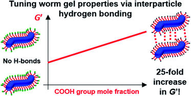 Graphical abstract: Tuning the properties of hydrogen-bonded block copolymer worm gels prepared via polymerization-induced self-assembly