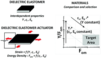Graphical abstract: Evaluation of dielectric elastomers to develop materials suitable for actuation