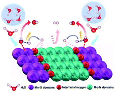 Graphical abstract: Few-layered MoN–MnO heterostructures with interfacial-O synergistic active centers boosting electrocatalytic hydrogen evolution