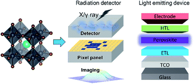 Graphical abstract: Lead-free halide perovskites: a review of the structure–property relationship and applications in light emitting devices and radiation detectors