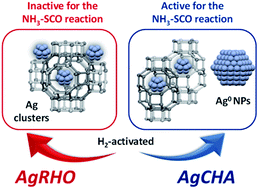 Graphical abstract: Zeolite-driven Ag species during redox treatments and catalytic implications for SCO of NH3