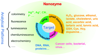 Graphical abstract: Recent progress in the design of analytical methods based on nanozymes
