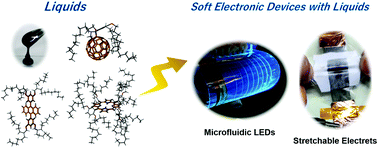 Graphical abstract: Alkyl-π functional molecular liquids towards soft electronics