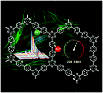 Graphical abstract: A lanthanide-functionalized covalent triazine framework as a physiological molecular thermometer