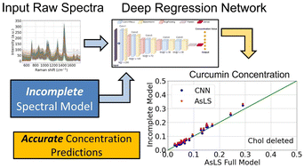 Graphical abstract: Multicomponent Raman spectral regression using complete and incomplete models and convolutional neural networks