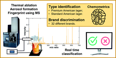 Graphical abstract: Rapid evaporative ionization mass spectrometry (REIMS) combined with chemometrics for real-time beer analysis
