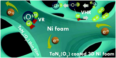 Graphical abstract: Self-supported amorphous TaNx(Oy)/nickel foam thin film as an advanced electrocatalyst for hydrogen evolution reaction