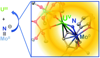 Graphical abstract: Heterometallic uranium/molybdenum nitride synthesis via partial N-atom transfer