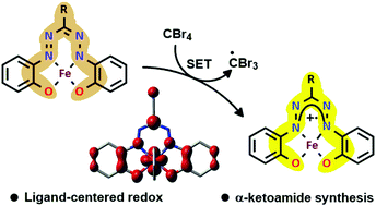 Graphical abstract: Redox noninnocence of the formazanate ligand applied to catalytic formation of α-ketoamides