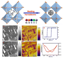 Graphical abstract: Precise design and preparation of two 3D organic–inorganic perovskite ferroelectrics (1,5-diazabicyclo[3.2.2]nonane)RbX3 (X = Br, I)