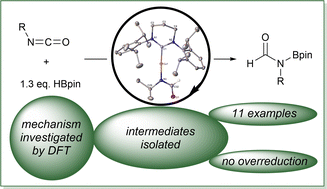 Graphical abstract: Selective hydroboration of electron-rich isocyanates by an NHC-copper(i) alkoxide