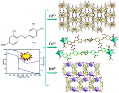 Graphical abstract: Construction of highly energetic metal–organic frameworks with a nitrobenzene derivative