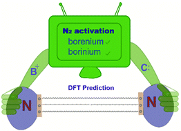 Graphical abstract: Predicting dinitrogen activation by borenium and borinium cations