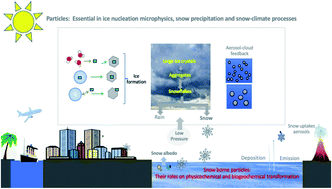 Graphical abstract: Snow particles physiochemistry: feedback on air quality, climate change, and human health