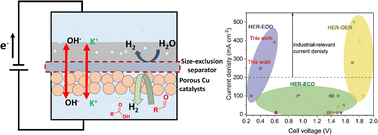 Graphical abstract: Ultra-low voltage bipolar hydrogen production from biomass-derived aldehydes and water in membrane-less electrolyzers