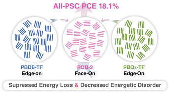 Graphical abstract: Suppressing the energetic disorder of all-polymer solar cells enables over 18% efficiency