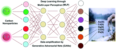 Graphical abstract: Deep learning assisted detection of toxic heavy metal ions based on visual fluorescence responses from a carbon nanoparticle array